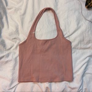 Pink halter top